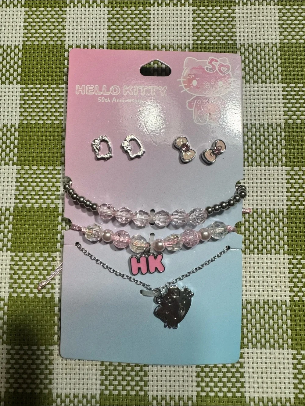 Hello Kitty Pink Kids Jewelry Set - 5pc Bracelet & Earring Pack